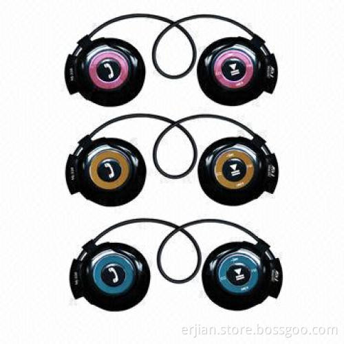 Stereo Bluetooth Headset for Smartphones with Mic, Volume Control, Colorful Sports MP3 with FM Radio